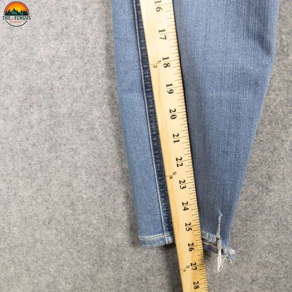 Torrid Bombshell Skinny Jeans Blue Cotton Blend Button Fly Women's Plus Size 14R - Picture 7 of 13